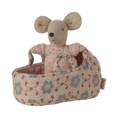 Maileg Babymaus in der Babytrage - Rose