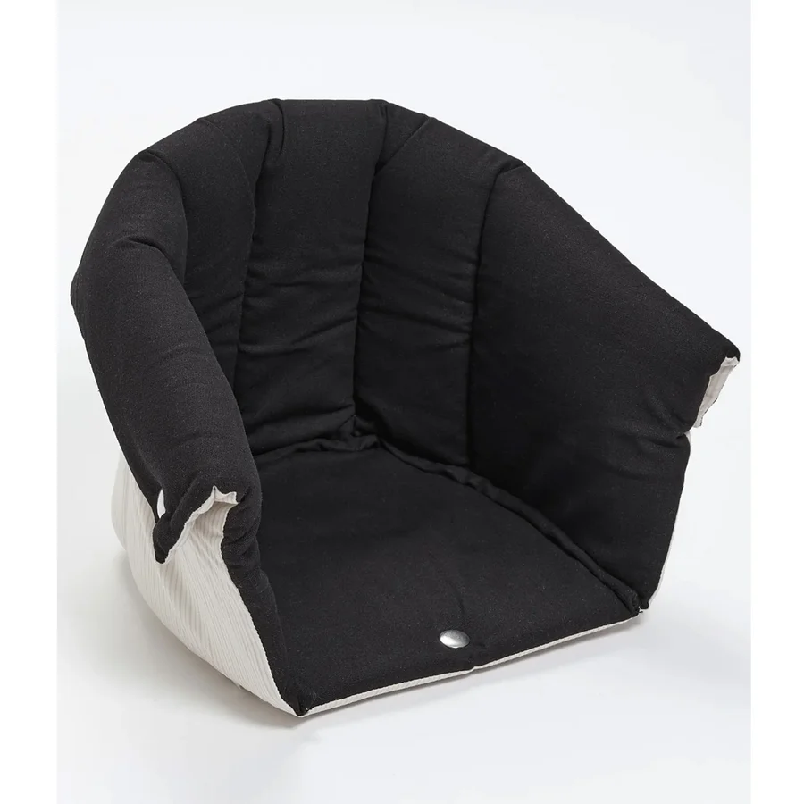 Copenhagen Colors multifunktionales Verdeck für Babylift, schwarz uni m. cremefarbenem Streifen