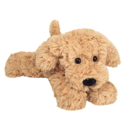 Teddy Hermann, liegender Hund 20 cm - beige