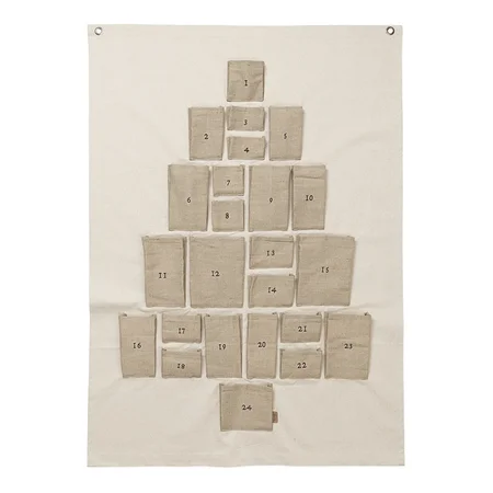 Ferm Living Pine Adventskalender Maxi, Natural