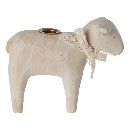 Maileg Kerzenständer Lamm, altweiß