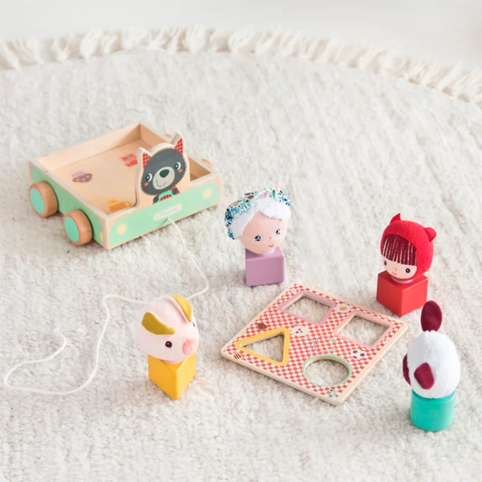 Lilliputiens Louis Ziehwagen mit Figuren