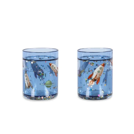 Konges Sløjd 2er-Pack Glitter Tasse, outer space