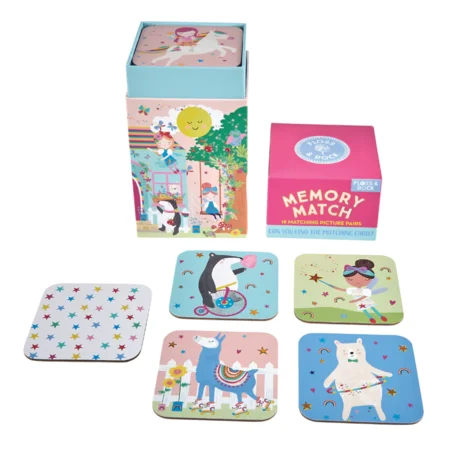 Memoryspiel - Regenbogen-Fee, Floss & Rock