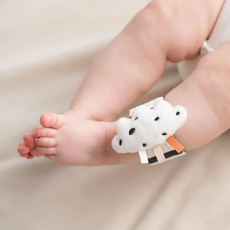 Handgelenks-Rassel 2er-Pack, Happy clouds powder, Done by Deer 