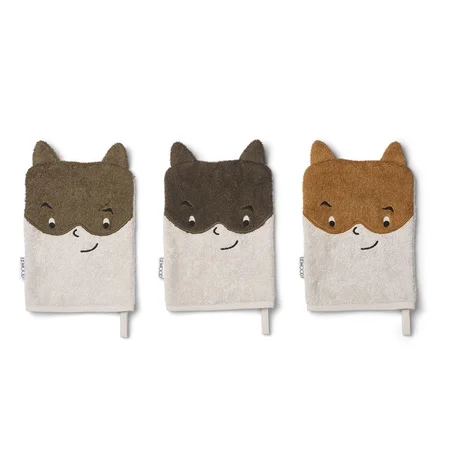 Liewood 3er-Pack Waschlappen, superhero