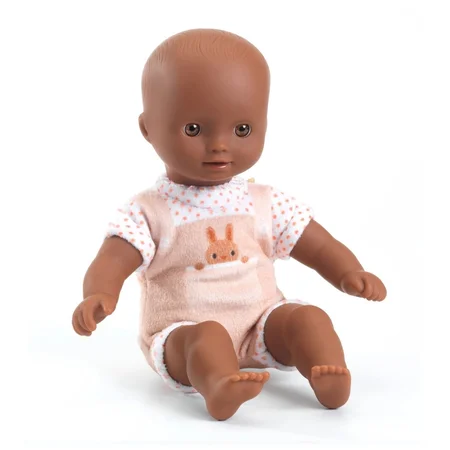 Djeco Pomea Mini-Puppe, Pfirsichfarbene Kleidung