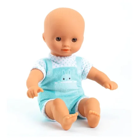 Djeco Pomea Mini-Puppe, mintfarbene Kleidung