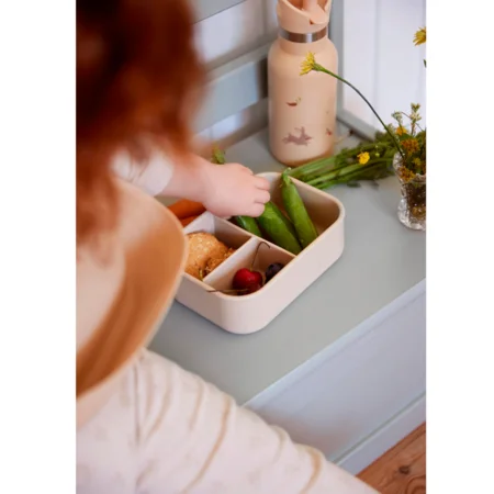 Filibabba Brotdose aus Silikon, toasted almond