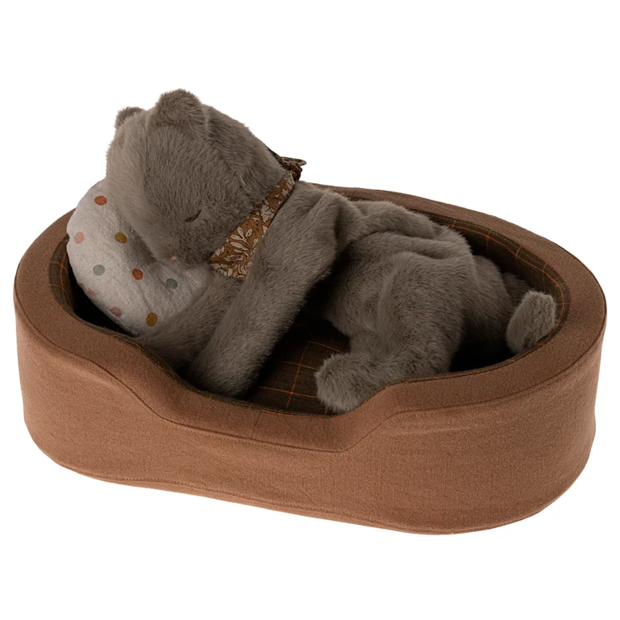 Kätzchen, plüsch - earth grey, Maileg