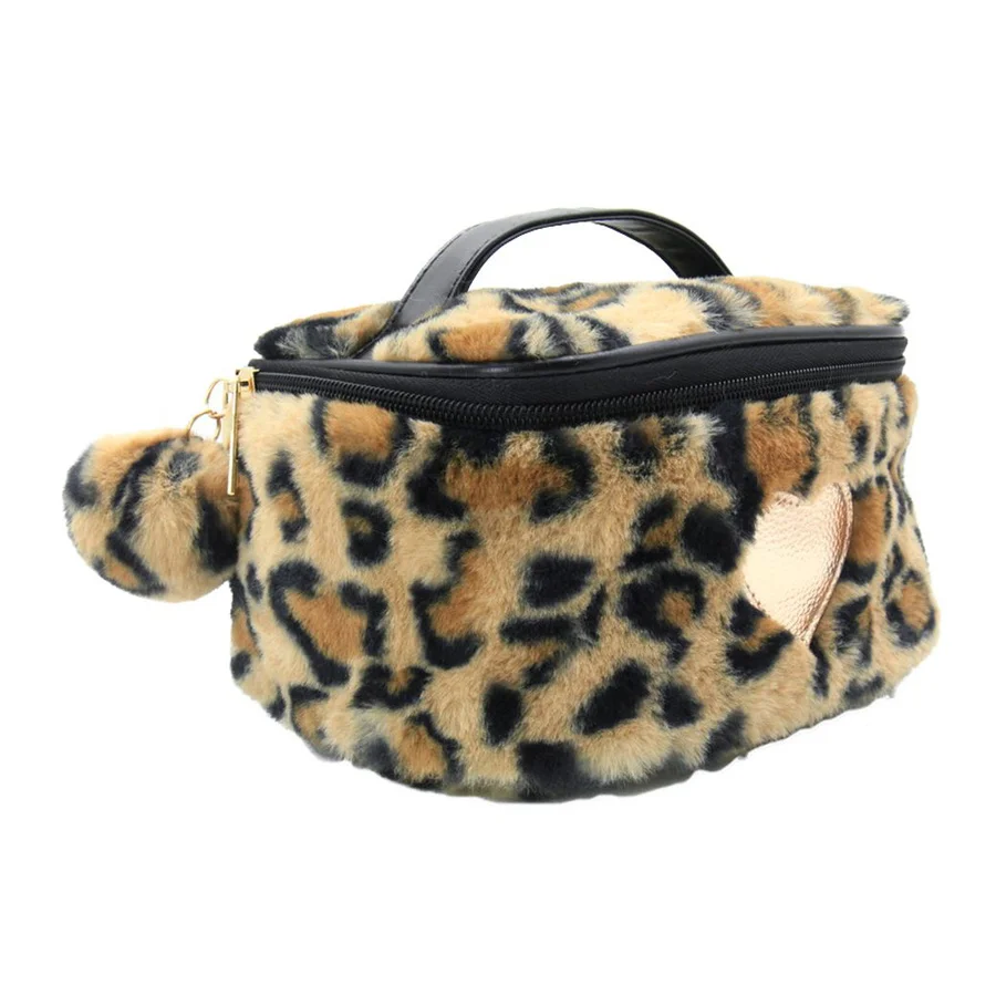 Tinka Make-Up Tasche, Braun Leo