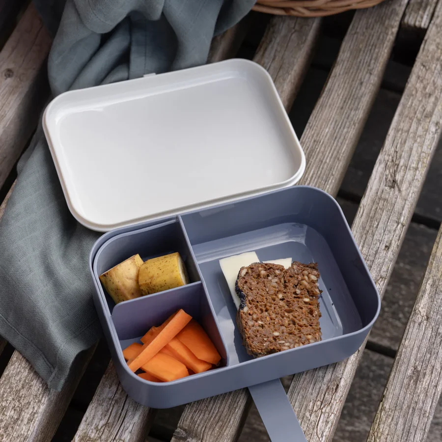 Brotdose mit Silikonband, fleißige Baumeister, Sebra 