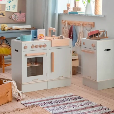 Sebra KIDchen Spülbecken aus Holz, beige