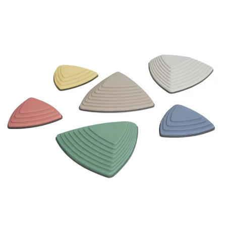 Gonge River Stones, Pastel