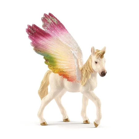 Schleich Bayala, regnbue enhjørning føl med vinger