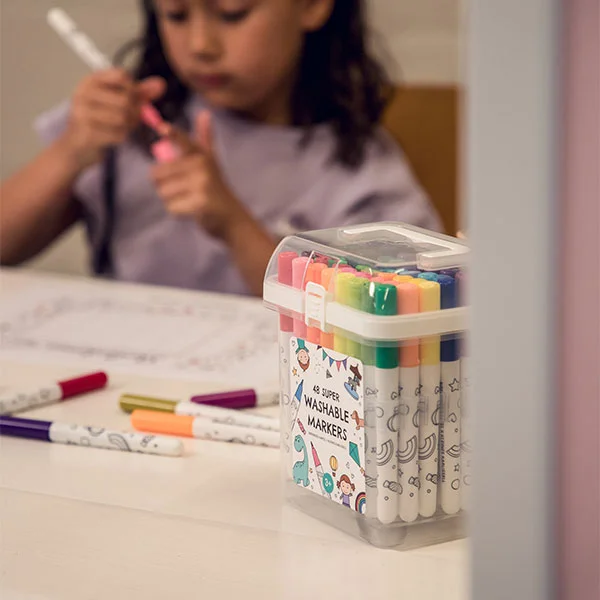 Børnenes Kartel x Kleines Karussell 48 Super Washable Markers