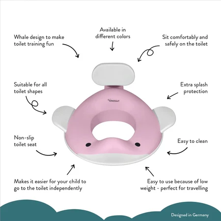 Kindsgut Toilettensitz, Wal - Pink