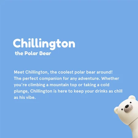 Bestie By asobu, Trinkflasche Eisbär - 460 ML