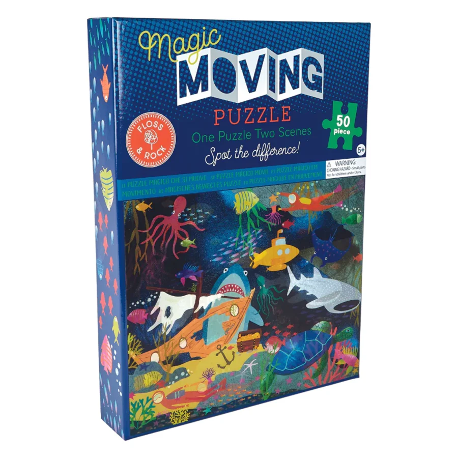 Magisches Puzzlespiel, 50 Teile - Deep Sea, Floss & Rock