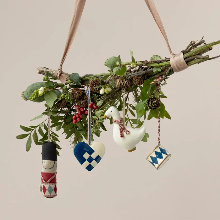 Maileg Metall Weihnachtsschmuck, kleine Trommel - Dark Blue