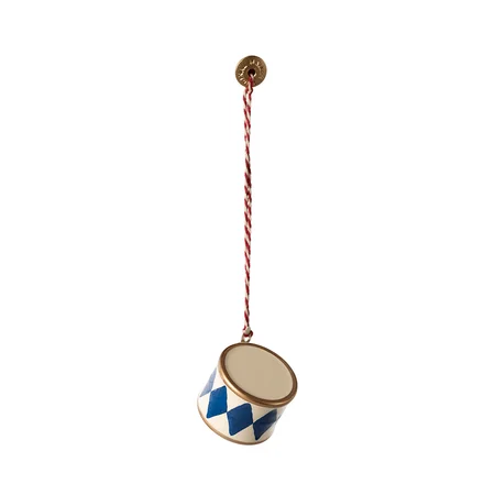 Maileg Metall Weihnachtsschmuck, kleine Trommel - Dark Blue