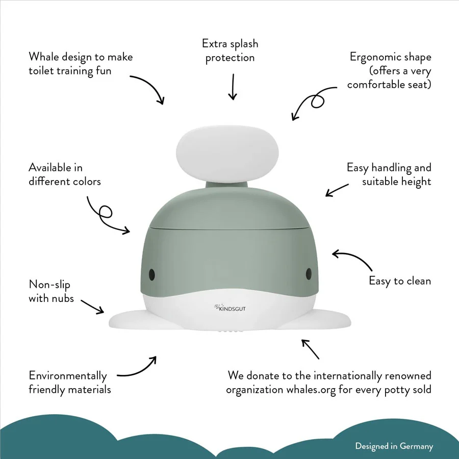 Kindsgut Kindertöpfchen, Wal - Pistachio