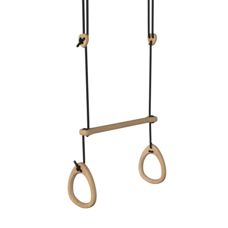 Lillagunga Acrobat Eiche, Schwarze Seile, 3.8-4.8 m