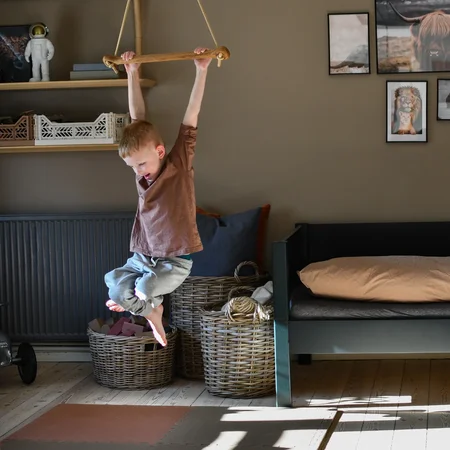 Lillagunga Trapez, Eiche, beige Seile, 2-2,80 m