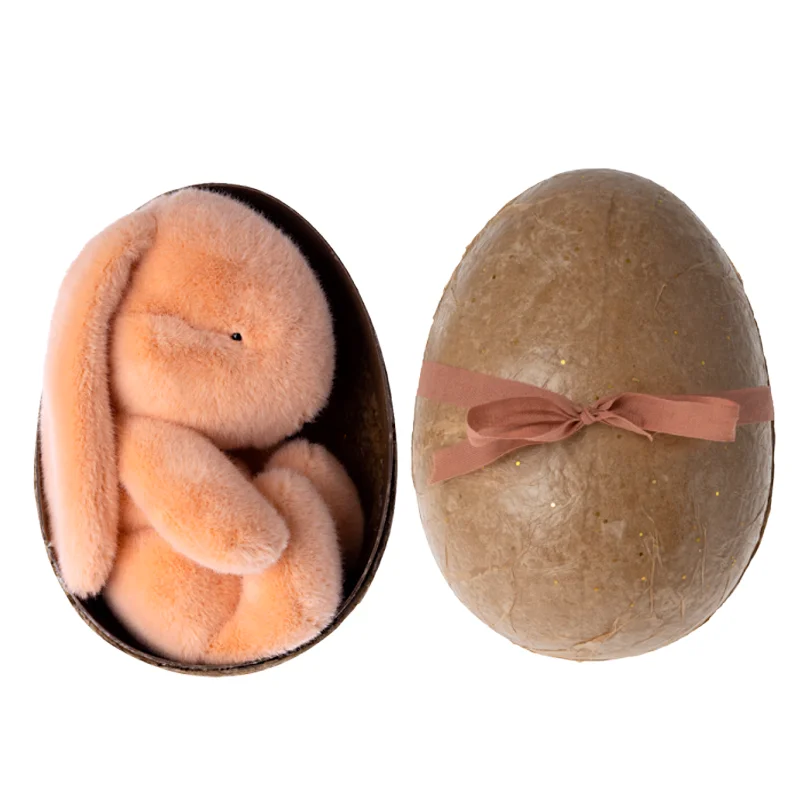 Maileg Plüschkaninchen im Ei, pfirsich