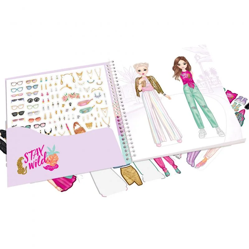 TOPModel dress me up stickerbog, Urban Jungle