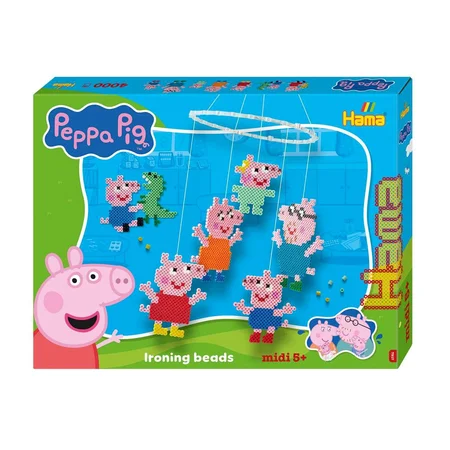Hama Midi Geschenkbox Bügelperlen Peppa Pig Familie