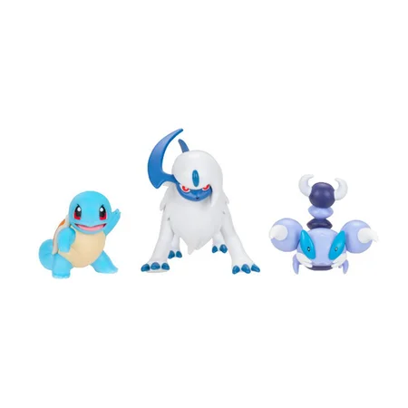 Pokémon 3er-Pack Battle Figuren, Squirtle/Absol/Skorupi