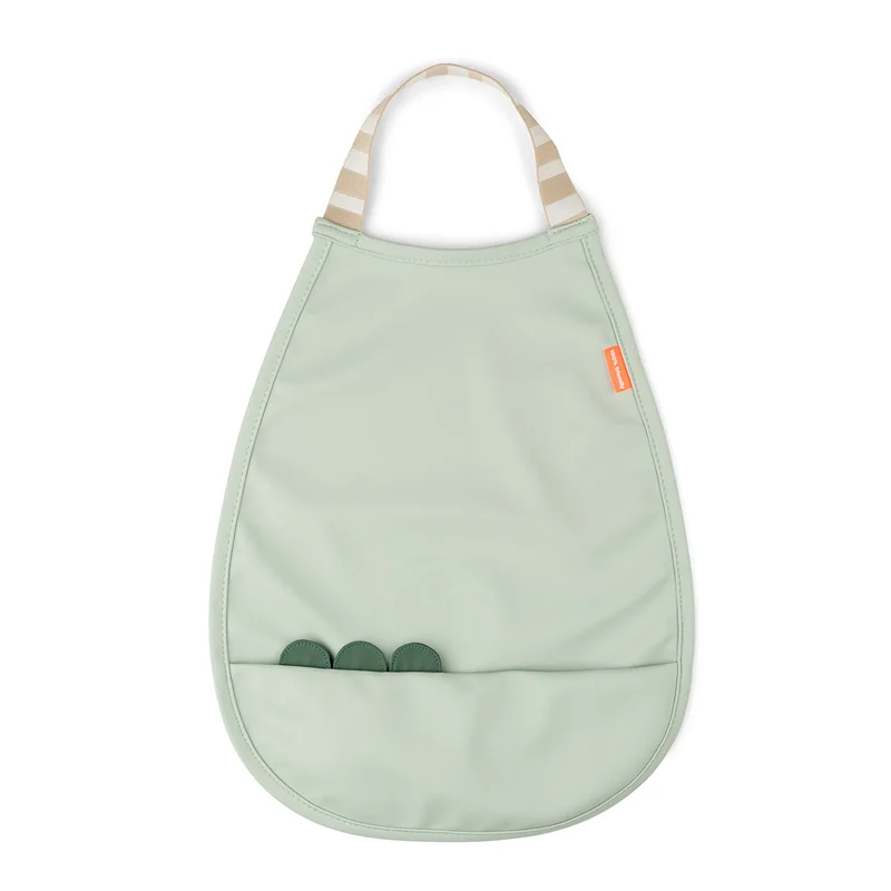 Done by Deer Pull-Over Lätzchen Croco green