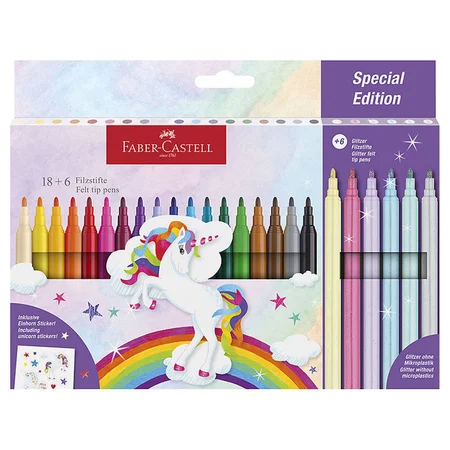 Faber-Castell Farben 18 + 6 Pastell, Einhorn