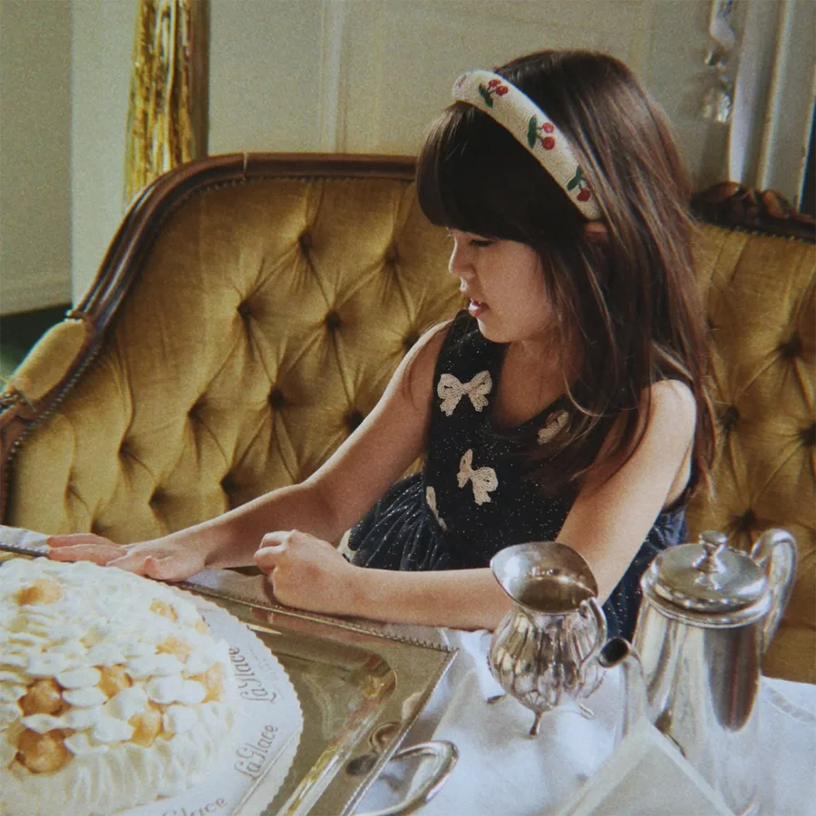 Konges Sløjd Perlen-Haarreifen, Cherry