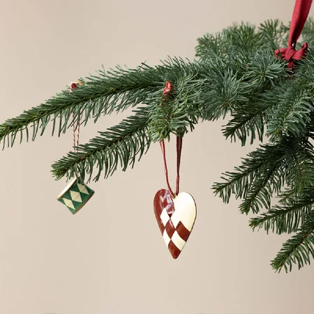 Maileg Metall Weihnachtsanhänger, großes Herz - rot