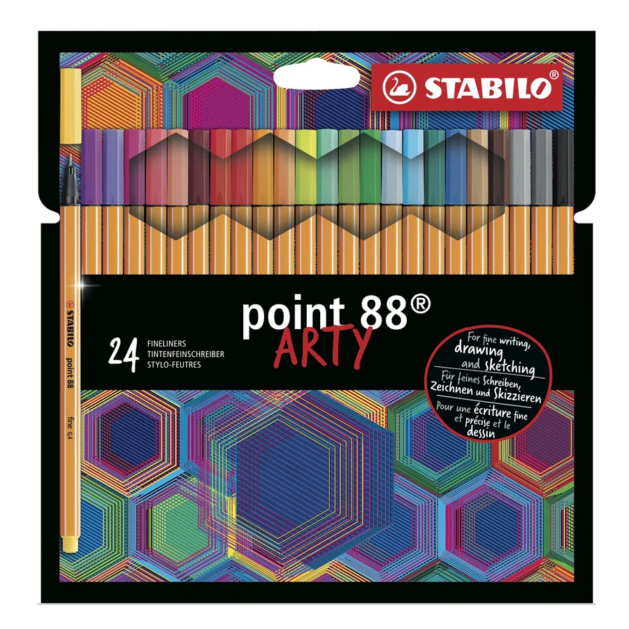 Stabilo Arty Fineliners, 24 stk