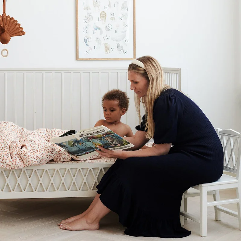 Cam Cam junior sengetøj, Caramel Leaves