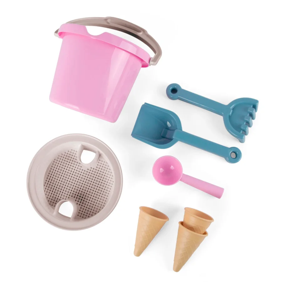 Dantoy Eimerset mit Eiswaffeln, rosa