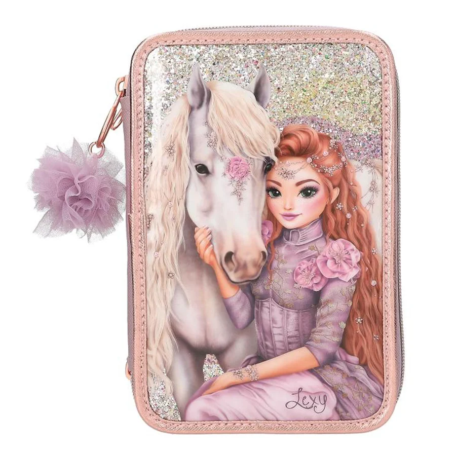 TOPModel Dreifach-Federmäppchen, Viva Violet