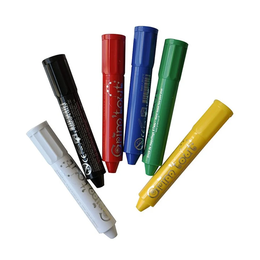 Grim Tout Kinderschmink-Stifte, 6 stk - klassisch