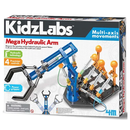 4M KidzLabs eksperiment legetøj, mega hydraulisk arm
