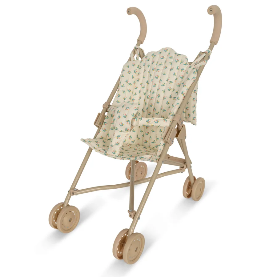 Konges Sløjd dukke klapvogn, fleur coloré