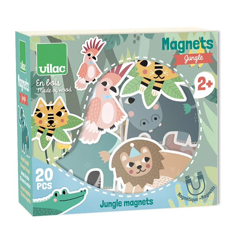 Vilac magneter i æske, junglen