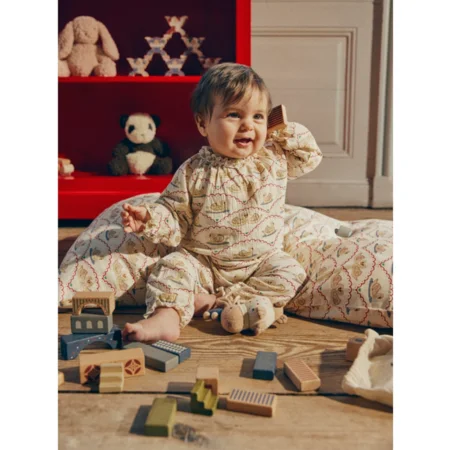 Konges Sløjd Bauklötze aus Holz, beige/toffee