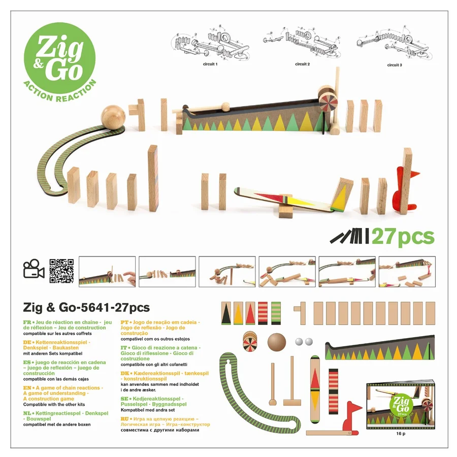 Djeco Zig & Go bane, 27 dele
