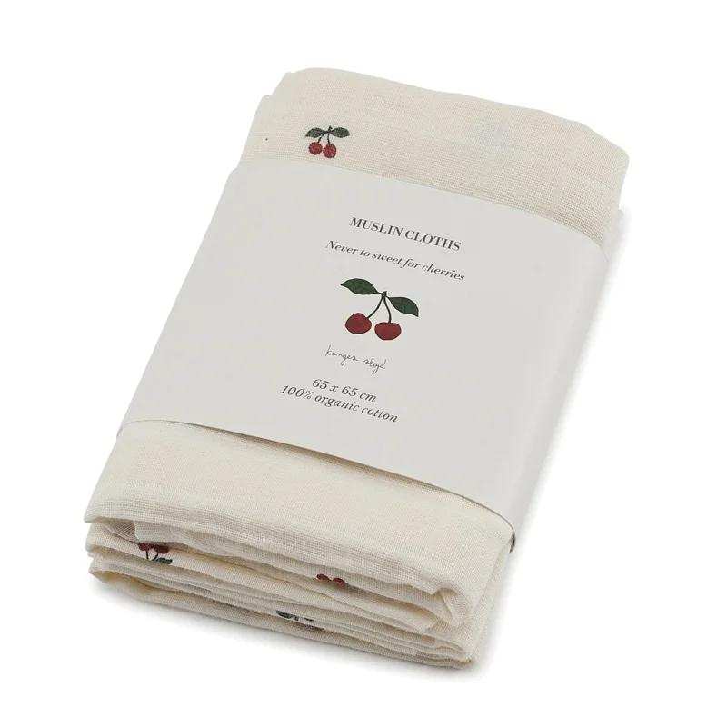 Konges Sløjd 3-pak stofbleer, Cherry