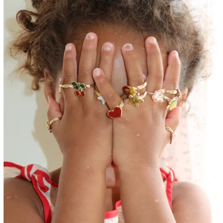 12er-Pack Fingerringe, multi color, Konges Sløjd 