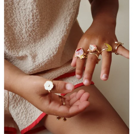 12er-Pack Fingerringe, multi color, Konges Sløjd 