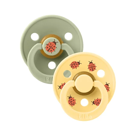 BIBS 2-Pak Studio Colour Sut Str 2 - Ladybug Sage Mix